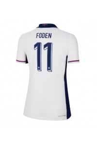 Engeland Phil Foden #11 Voetbaltruitje Thuis tenue Dames EK 2024 Korte Mouw